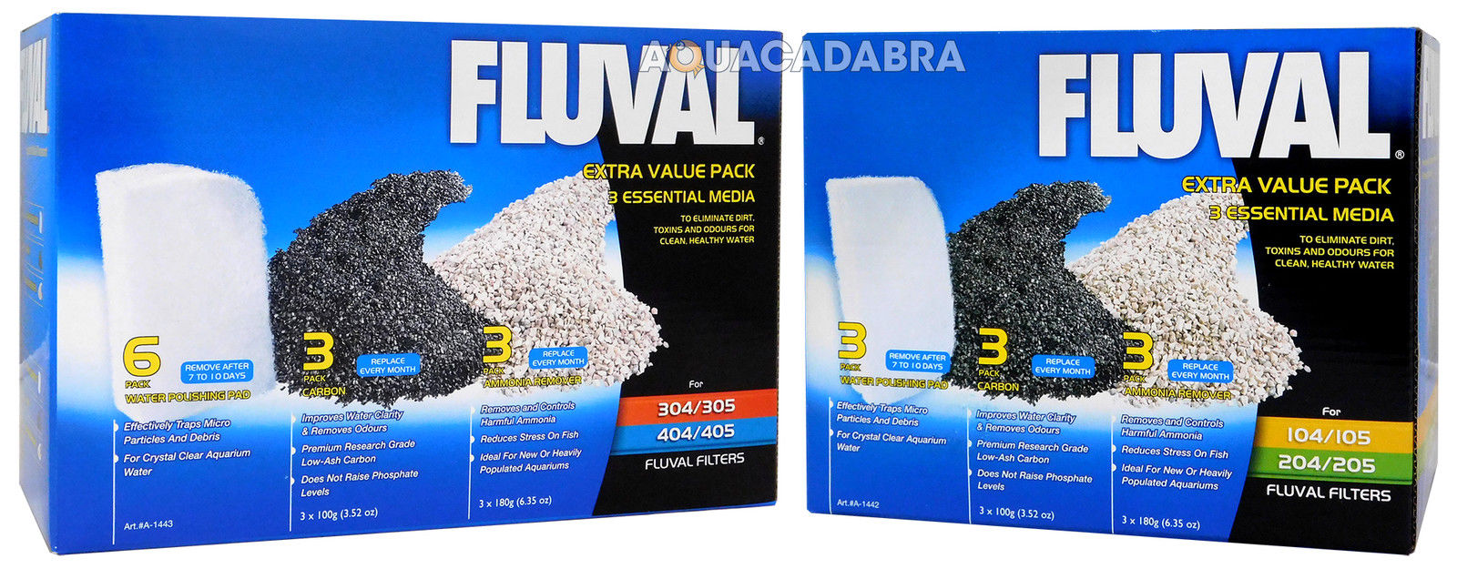 FLUVAL EXTERNAL FILTER MEDIA KIT 105/106 205/206 305/306 405/406 CARBON
