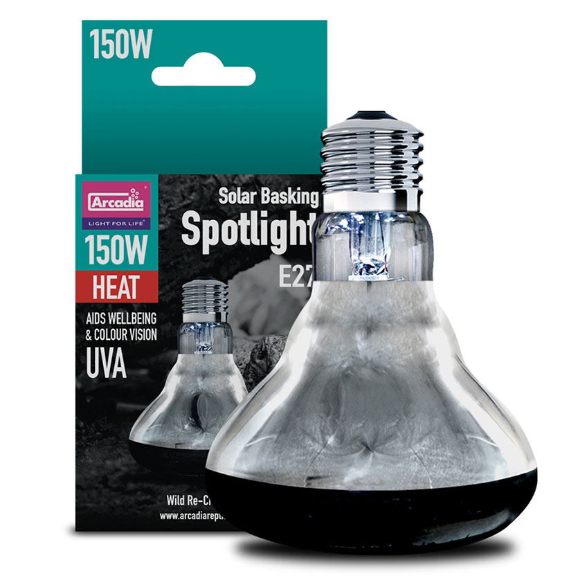 25-100W Arcadia Basking Solar Spotlight E27 Reptile Heat Bulb Lamp Thermal Light 