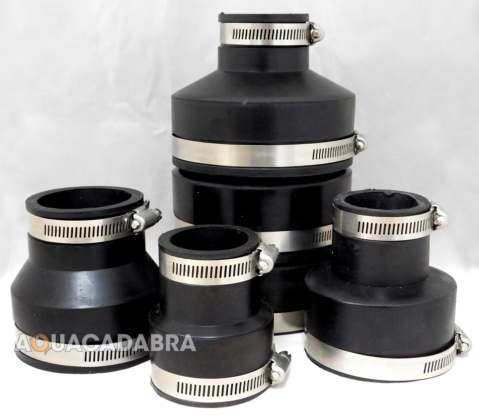 RUBBER PIPE CONNECTOR BLACK FLEXIBLE TUBE FITTINGS FISH POND NEXUS EAZY