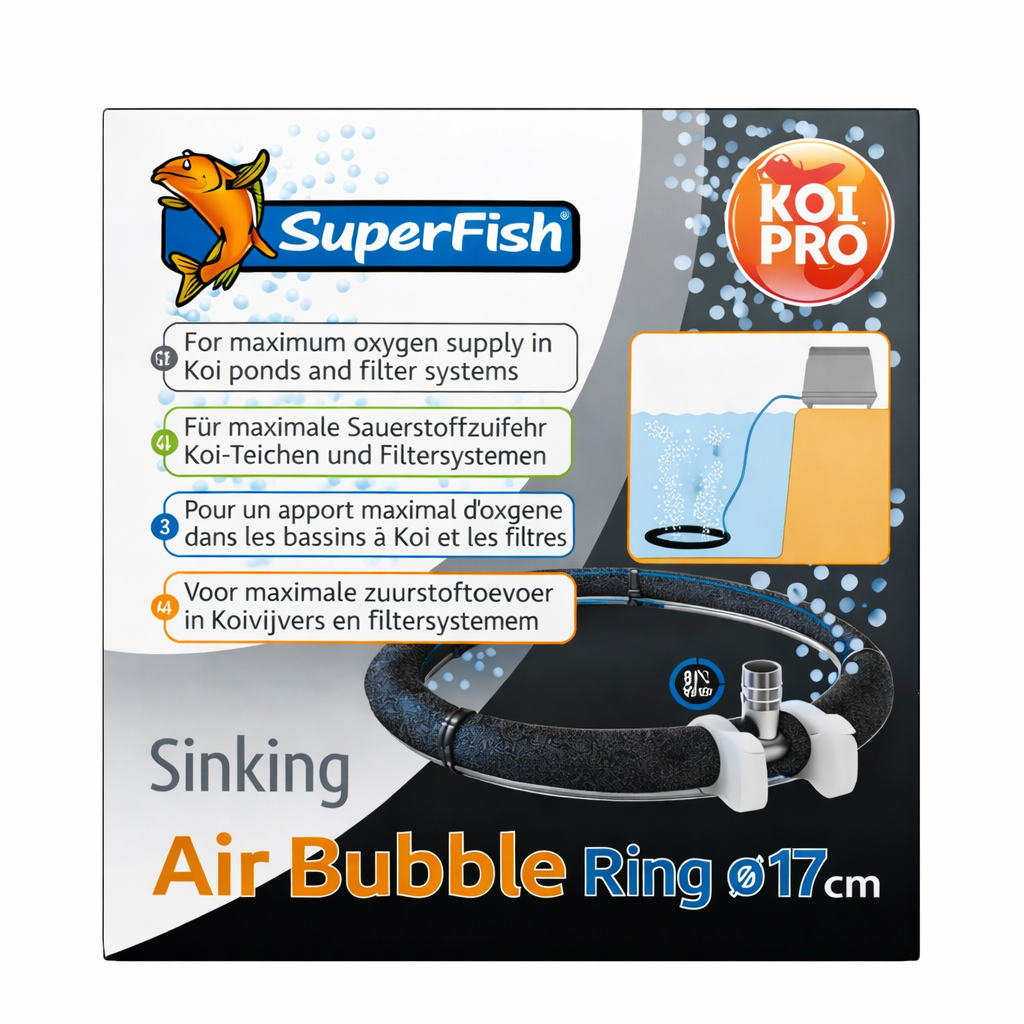 Superfish Sinking Air Bubble Ring - Pond &amp; Aquarium Aeration Oxygen Diffuser