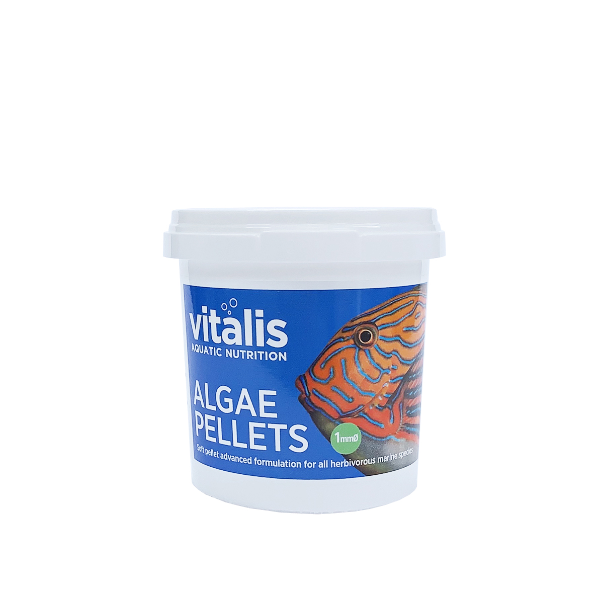 Vitalis Algae Pellets XS 1mm Fish Food Soft Sinking Herbivore Aquarium Tank