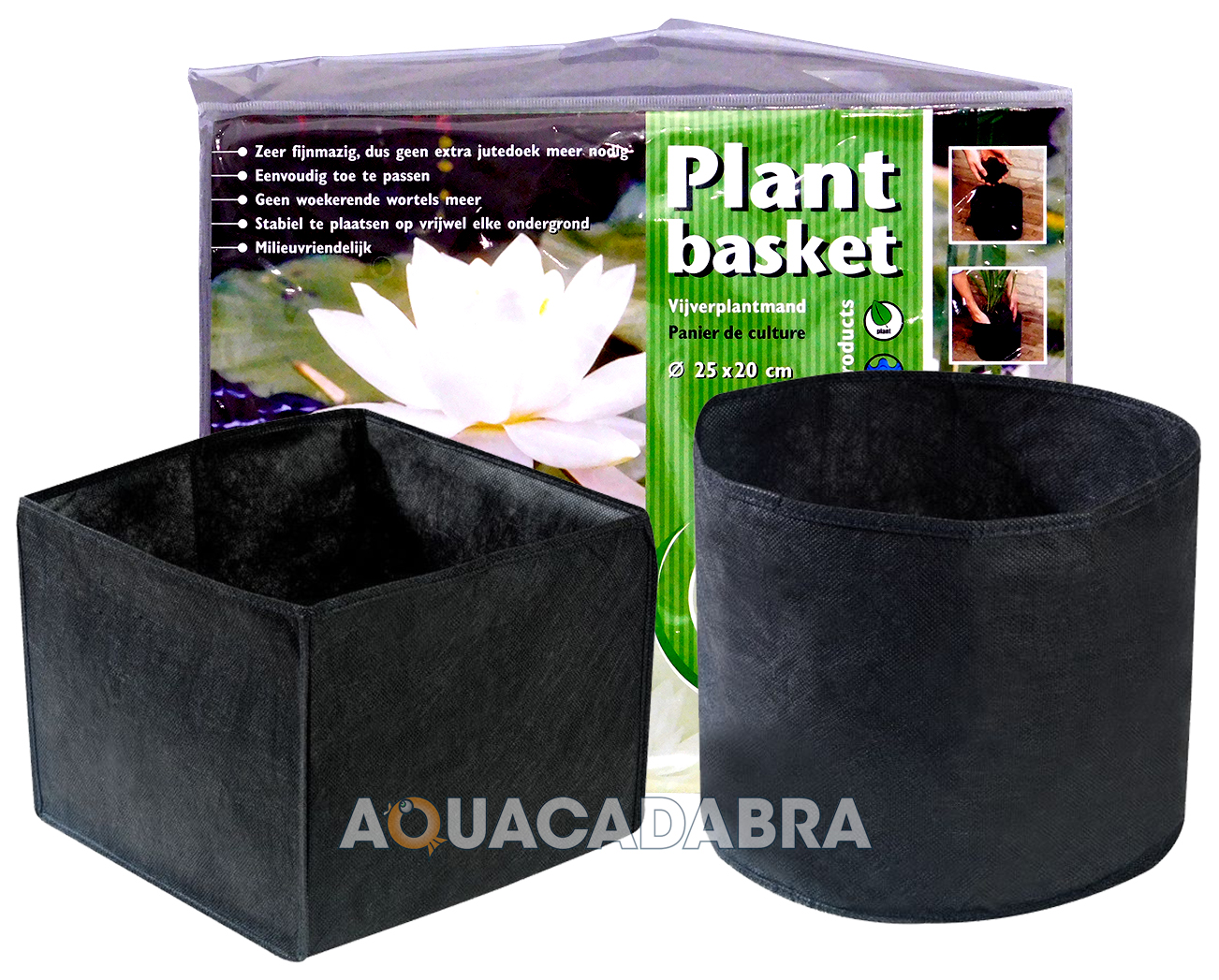 Velda Planting Basket Square 18 x 18 x 18cm 2 Pack