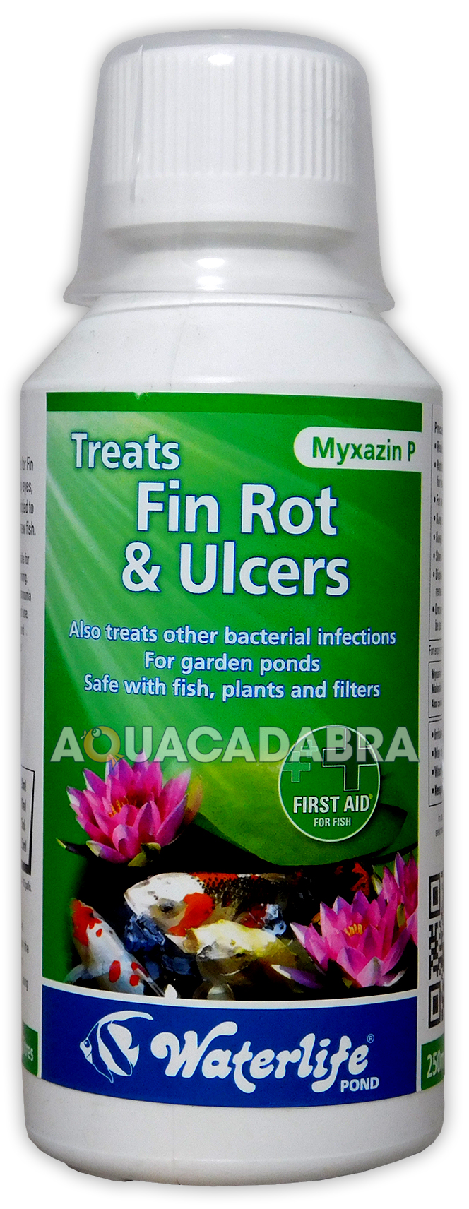 WATERLIFE MYXAZIN P TREATS FIN ROT & ULCERS ANTI BACTERIAL POND TREATMENT FISH eBay