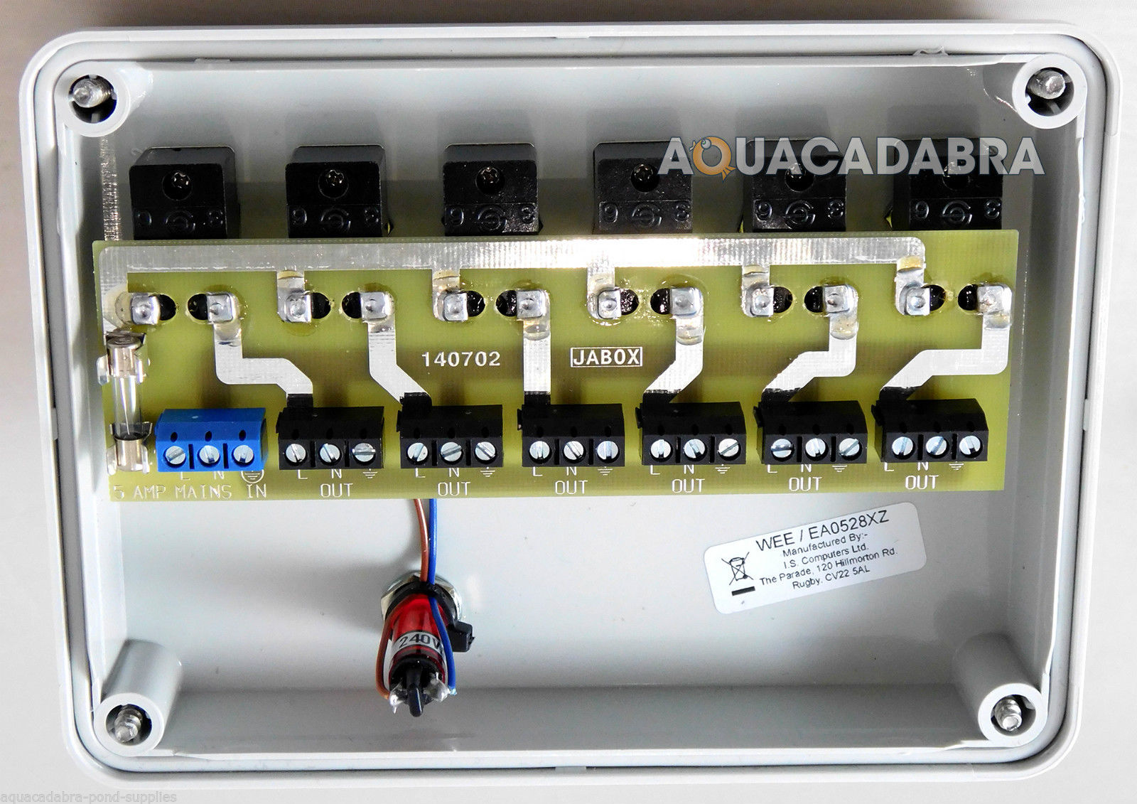 Garden Pond Switch Box 3 4 5 6 Way Outdoor Socket