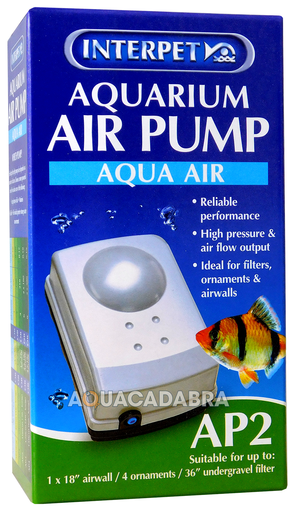 INTERPET AP MINI 1 2 3 4 AIR PUMP QUIET AQUARIUM FISH TANK TROPICAL COLD  WATER