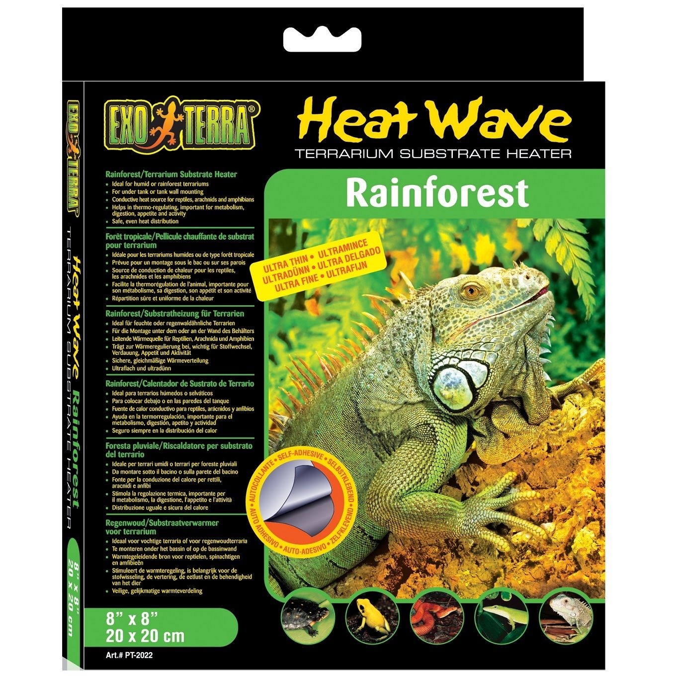 EXO TERRA RAINFOREST HEAT WAVE MAT TERRARIUM SUBSTRATE HEATER REPTILE