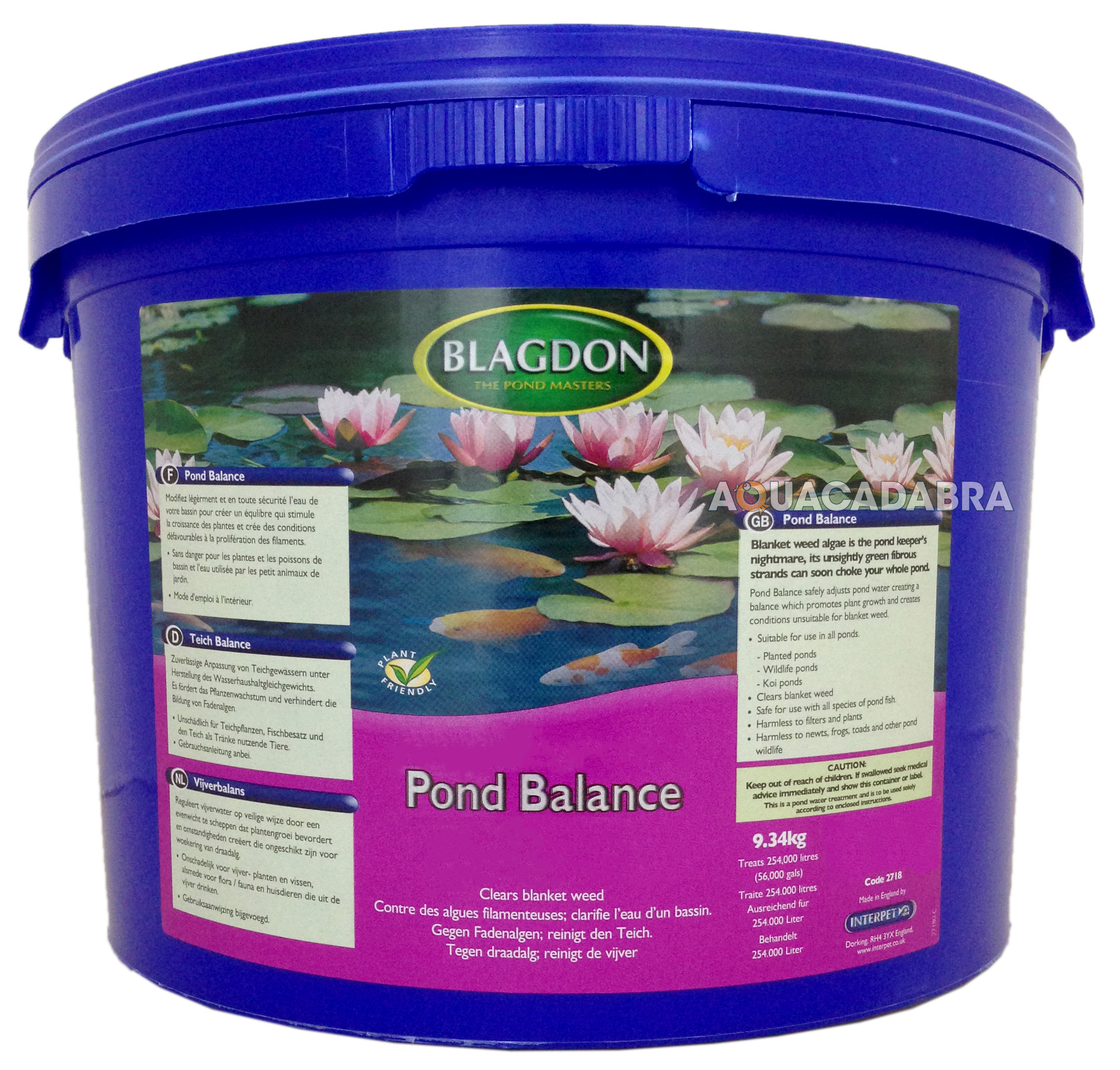 BLAGDON POND BALANCE BLANKETWEED TREATMENT BLANKET WEED INTERPET KOI