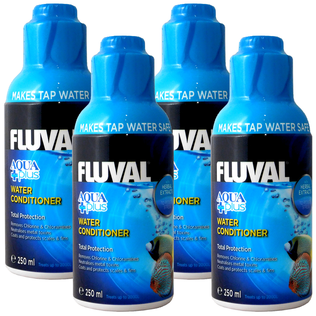 Fluval Aquaplus 1l 250ml X4 500ml X2 Water Conditioner New Fish Tank Tap Safe Ebay