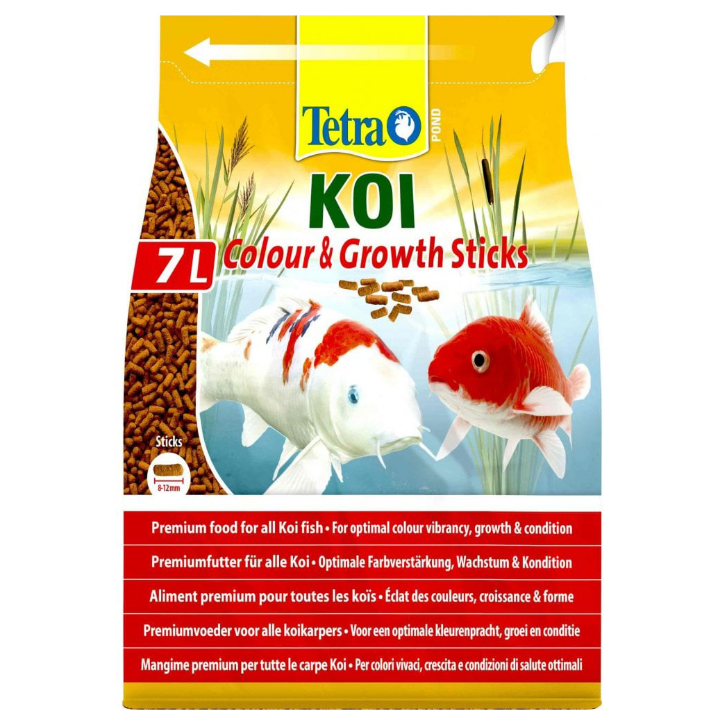TETRA POND KOI COLOUR GROWTH FISH FOOD TETRAPOND 4L 7L STICKS HEALTHY GROW