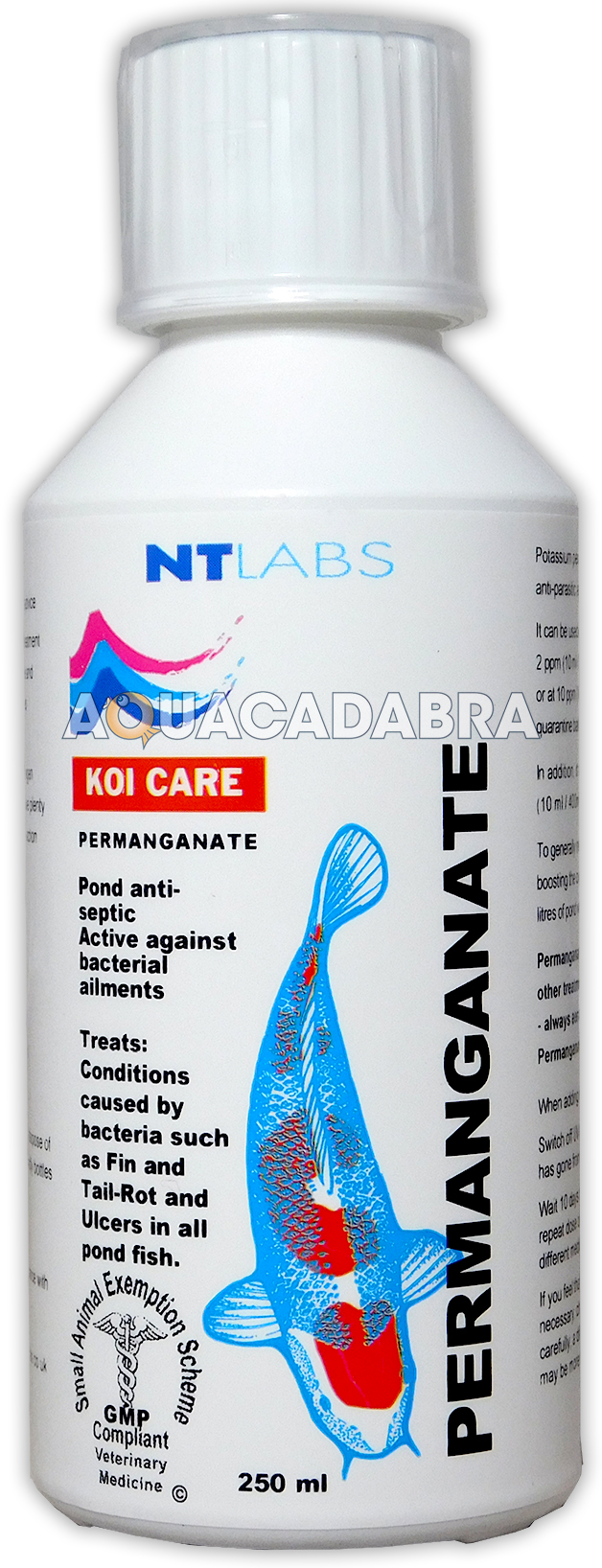 NT Labs Permangante Dip Koi Care Fish Pond Ulcer Treatment 250ml 500ml