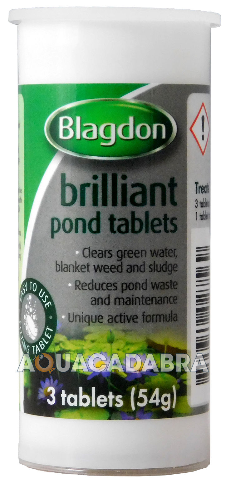 BLAGDON BRILLIANT POND TABLETS GREEN WATER BLANKET WEED SLUDGE REMOVER