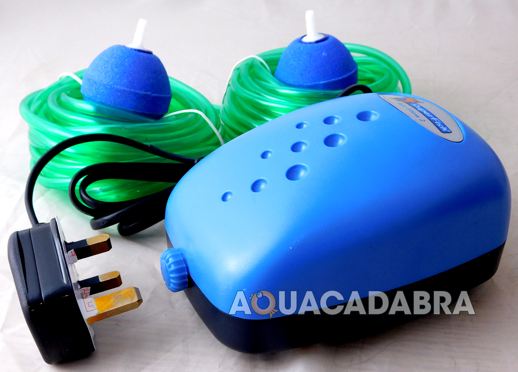 Superfish AirBox Aertion Pump Kit Set 1, 2 or 4 Air Stone Airline Fish