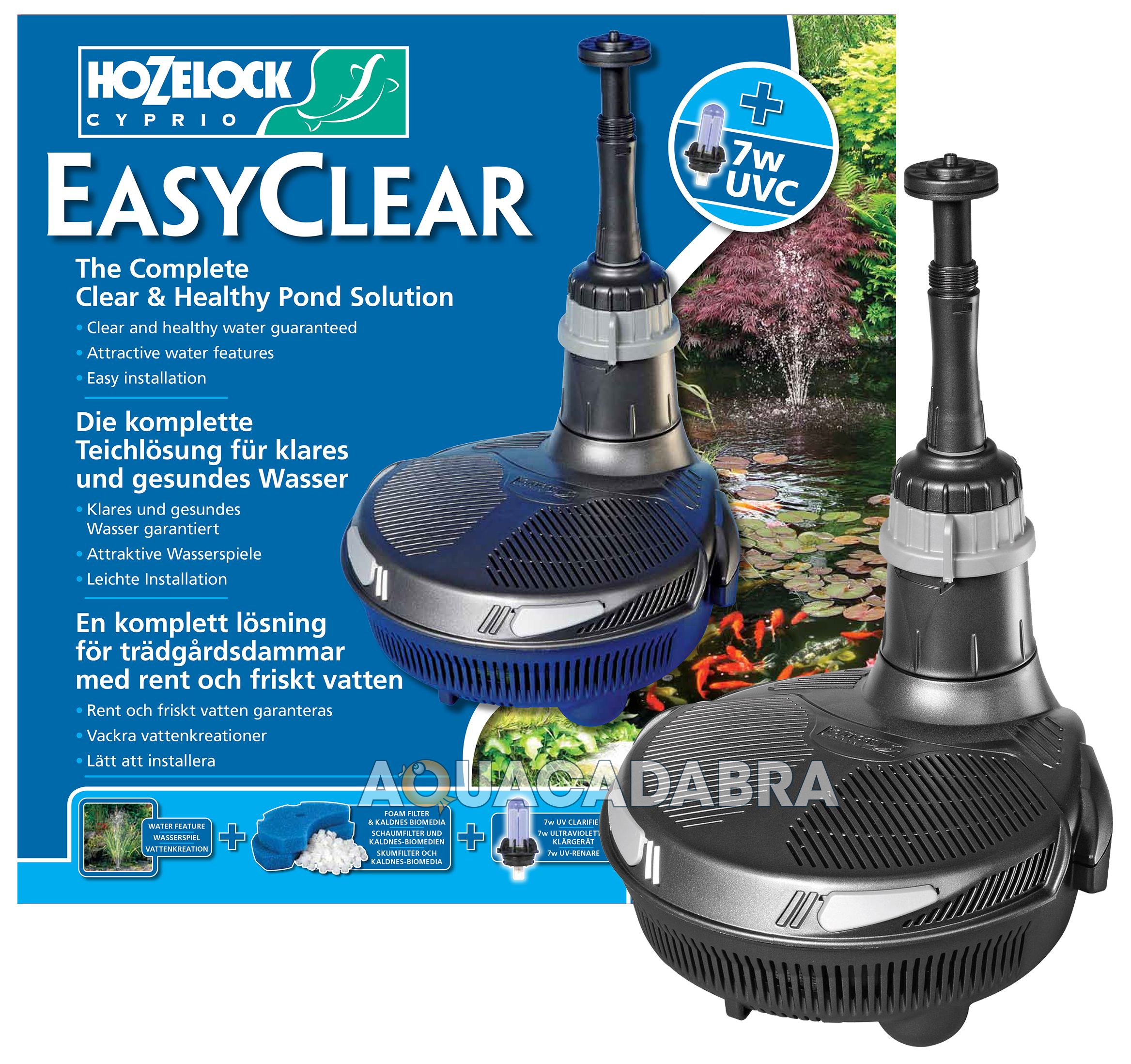 for windows cleaning solution PUMP FISH ONE KIT IN KOI EASYCLEAR POND 4500 ALL HOZELOCK