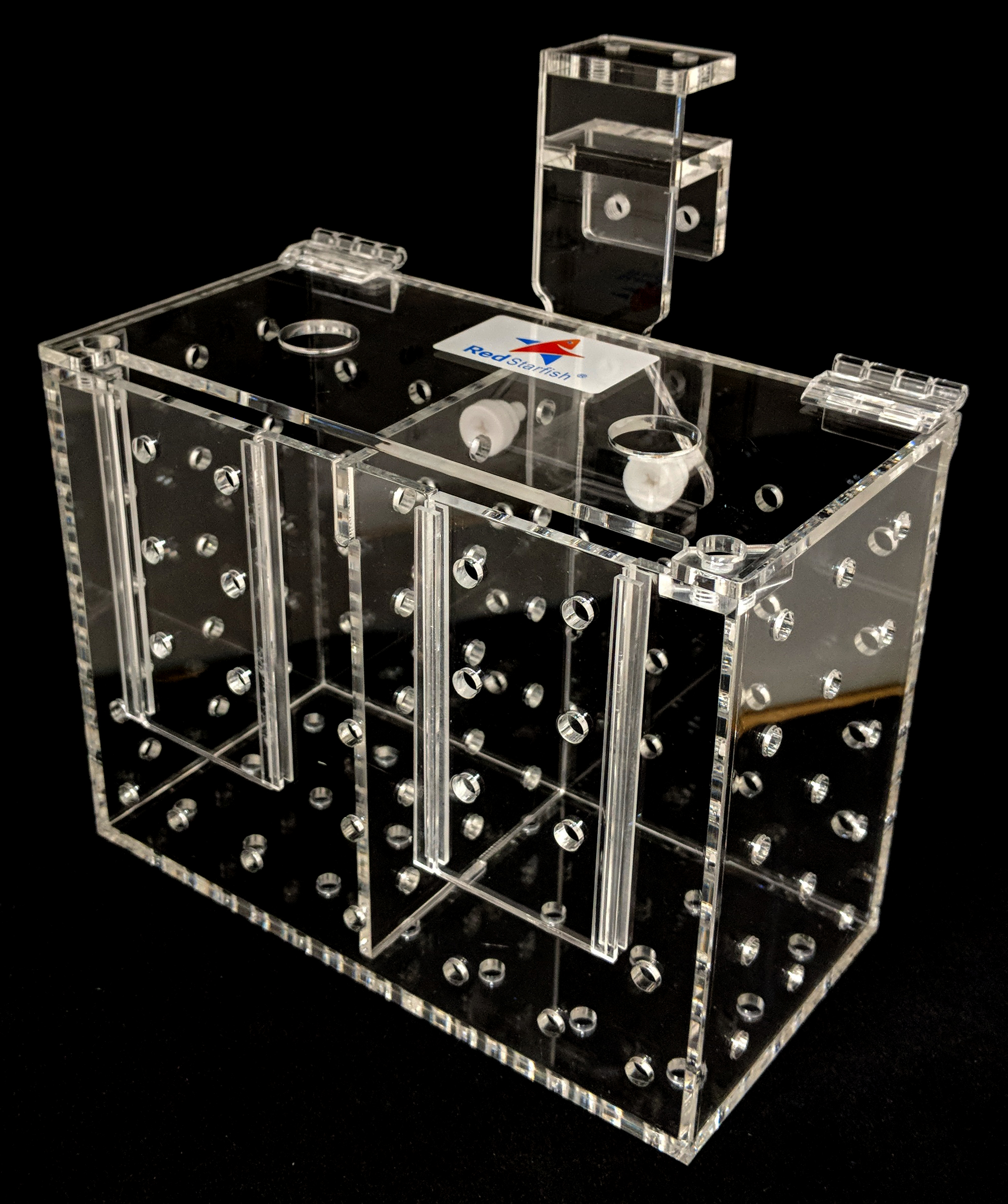 Red Starfish Acrylic Acclimation Tanks Isolation Breeding Box Aquarium