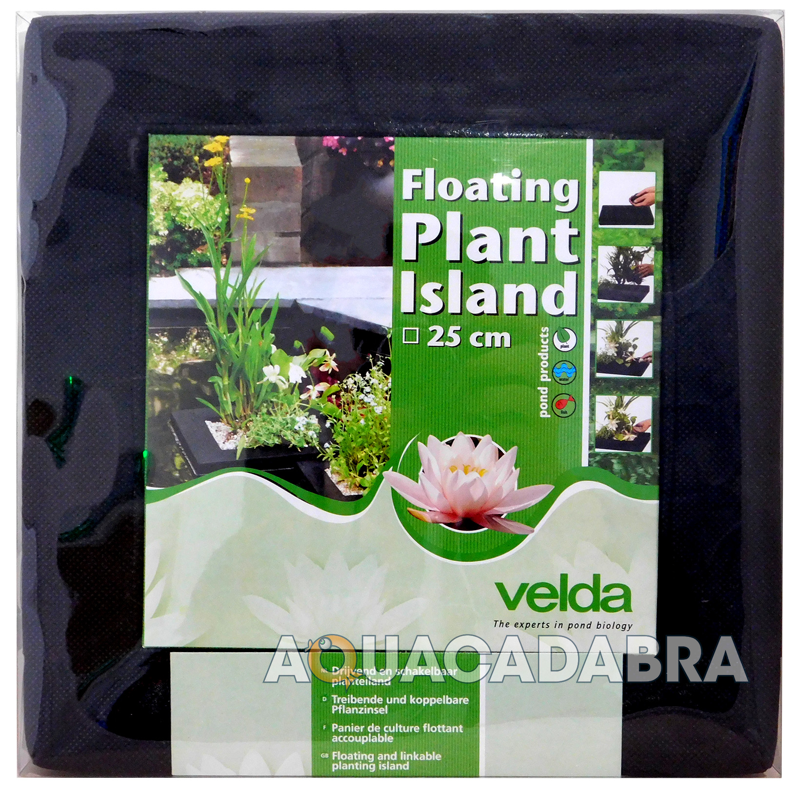 VELDA FLOATING PLANT ISLAND ROUND SQUARE FISH POND 25CM35CM