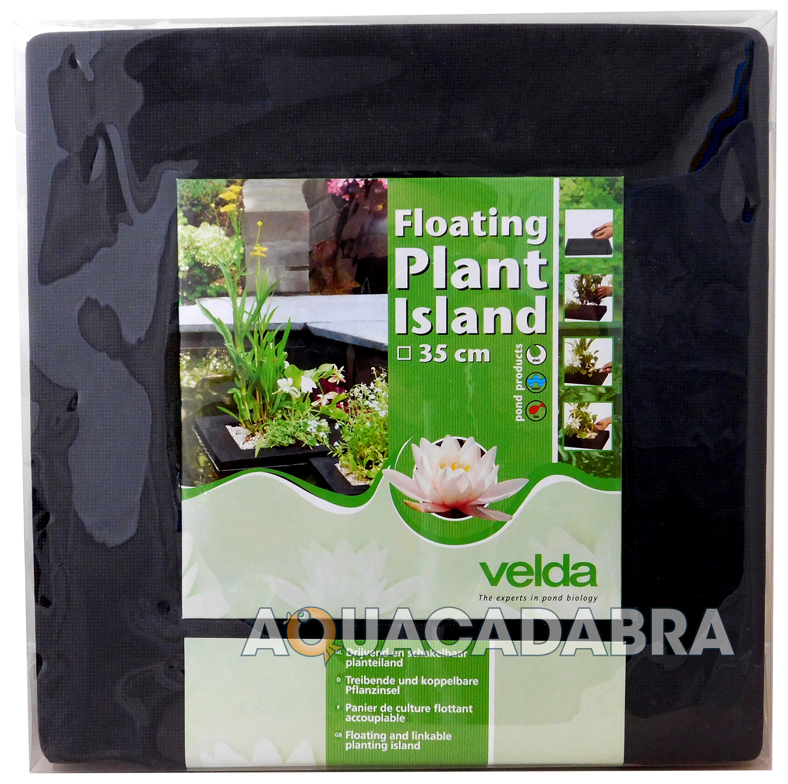 VELDA FLOATING PLANT ISLAND ROUND SQUARE FISH POND 25CM35CM