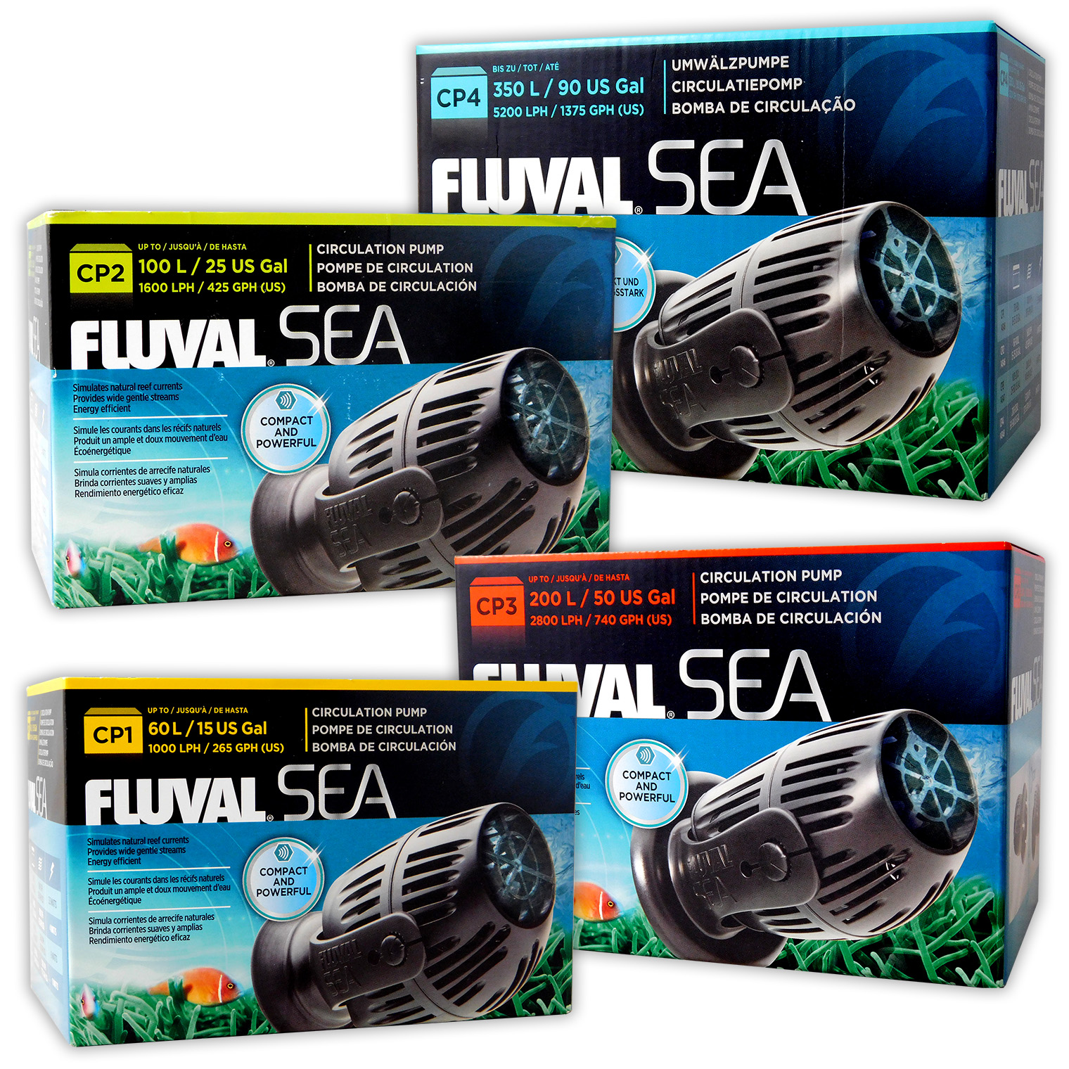 FLUVAL SEA CIRCULATION PUMP COMPACT QUIET REEF CORAL FISH TANK AQUARIUM