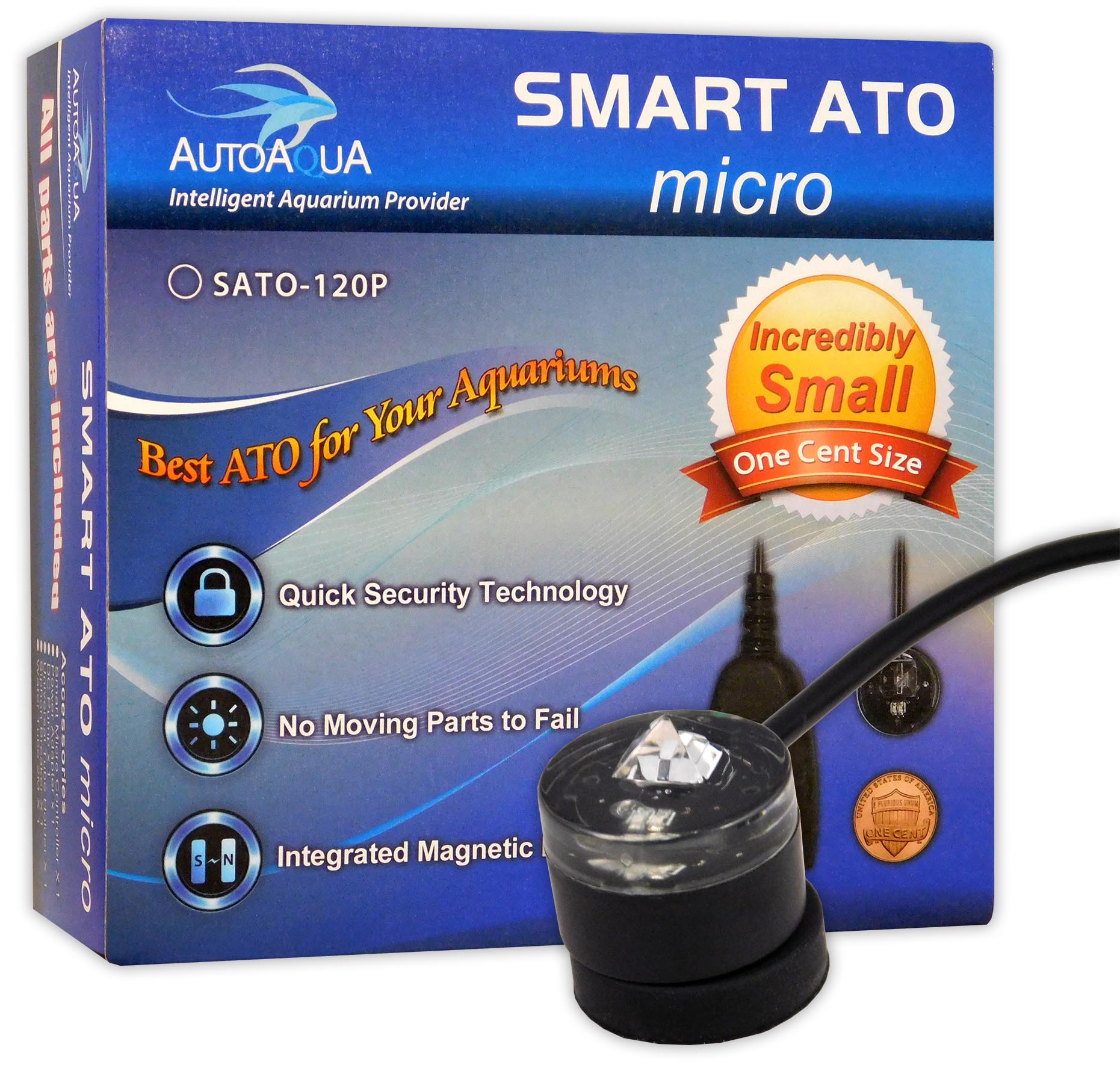 AutoAqua Mini ATO Auto Water Top Off / Up Pump System 1/2 Float Switch