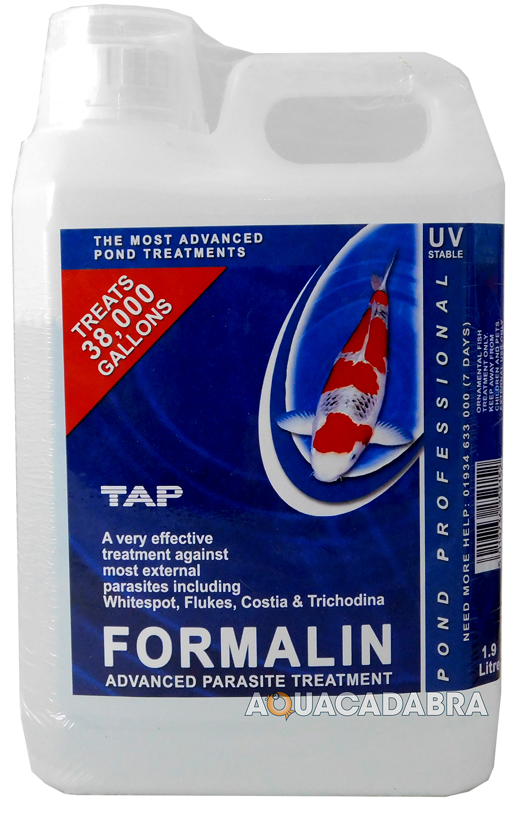 TAP POND PROFESSIONAL FORMALIN PARASITE FLUKE SLIME DISEASE TREATMENT