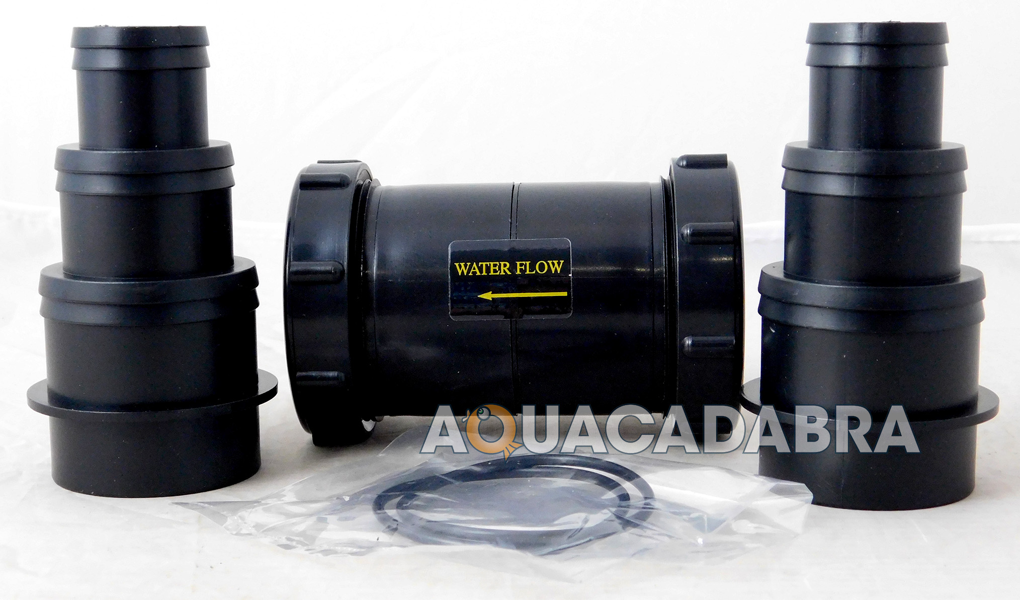 INLINE POND PIPE HOSING NON RETURN VALVE 50mm HOSETAIL ONE WAY FILTER
