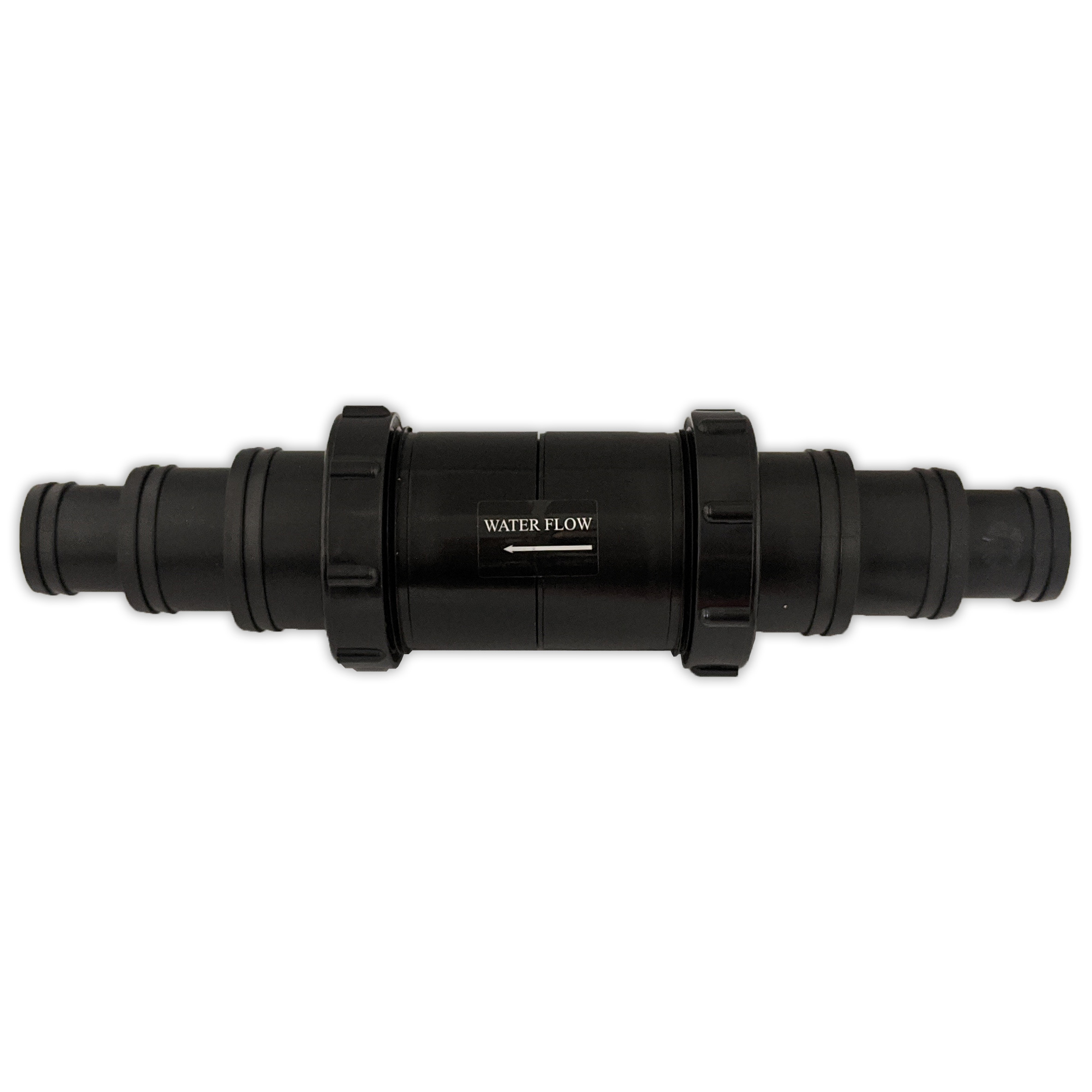 INLINE POND PIPE HOSING NON RETURN VALVE 50mm HOSETAIL ONE WAY FILTER