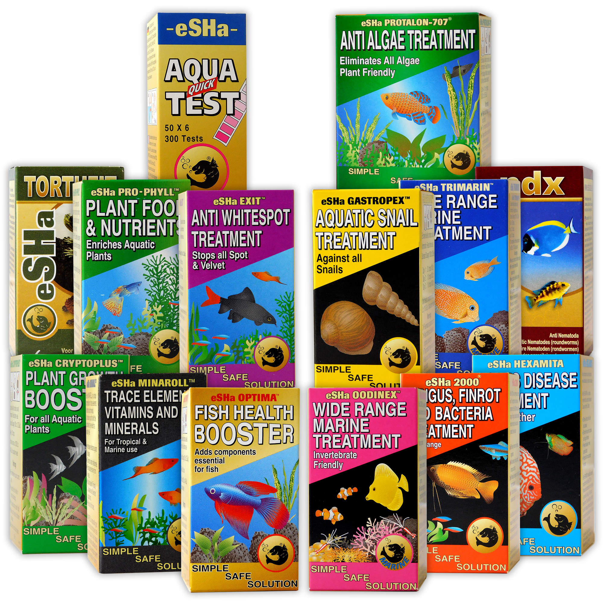 ESHA WATER TREATMENT TEST STRIP ALGAE FISH TANK AQUARIUM FRESHWATER