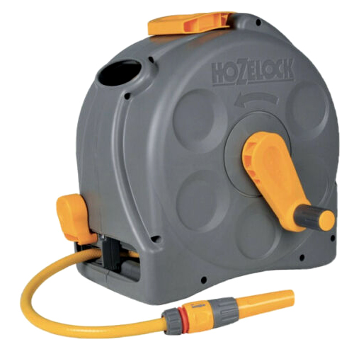Hozelock Compact Hose Pipe Wall Mounted Reel 2in1 with 25m Hose