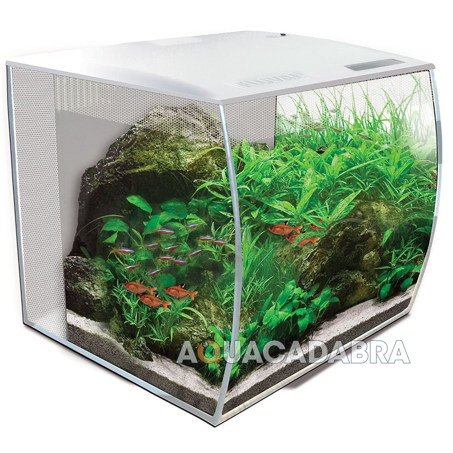 Fluval Flex 57L White LED Aquarium & Cabinet/Stand Nano ...