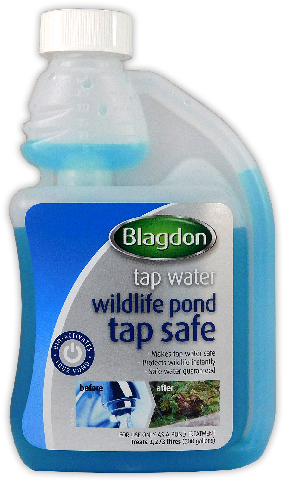 BLAGDON WILDLIFE POND TAP SAFE 250ml CHLORINE CHLORAMINE REMOVER