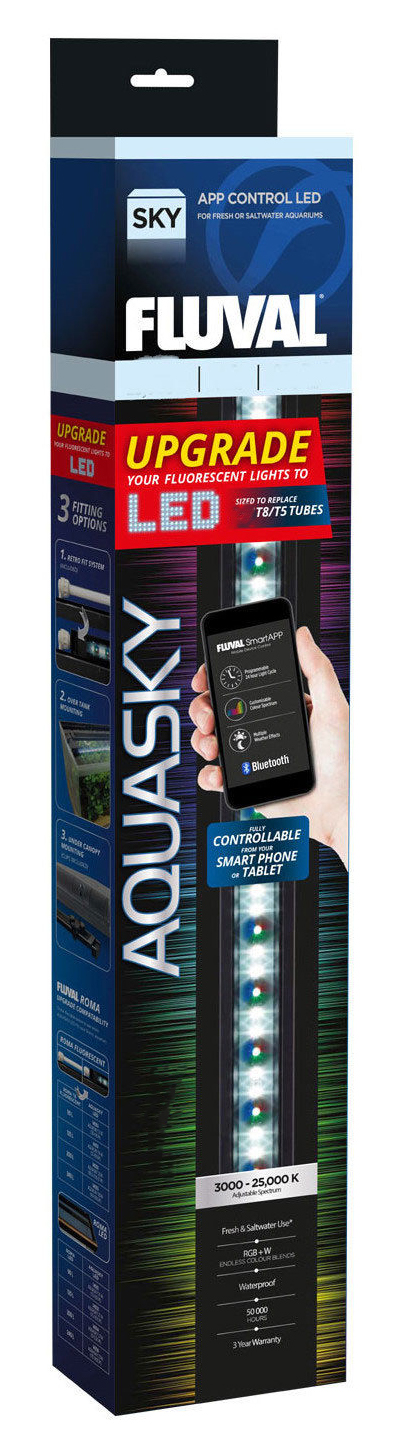 Fluval Aquasky 2.0 LED Bluetooth Lighting Unit App Controlled Aquarium Fish Tank 