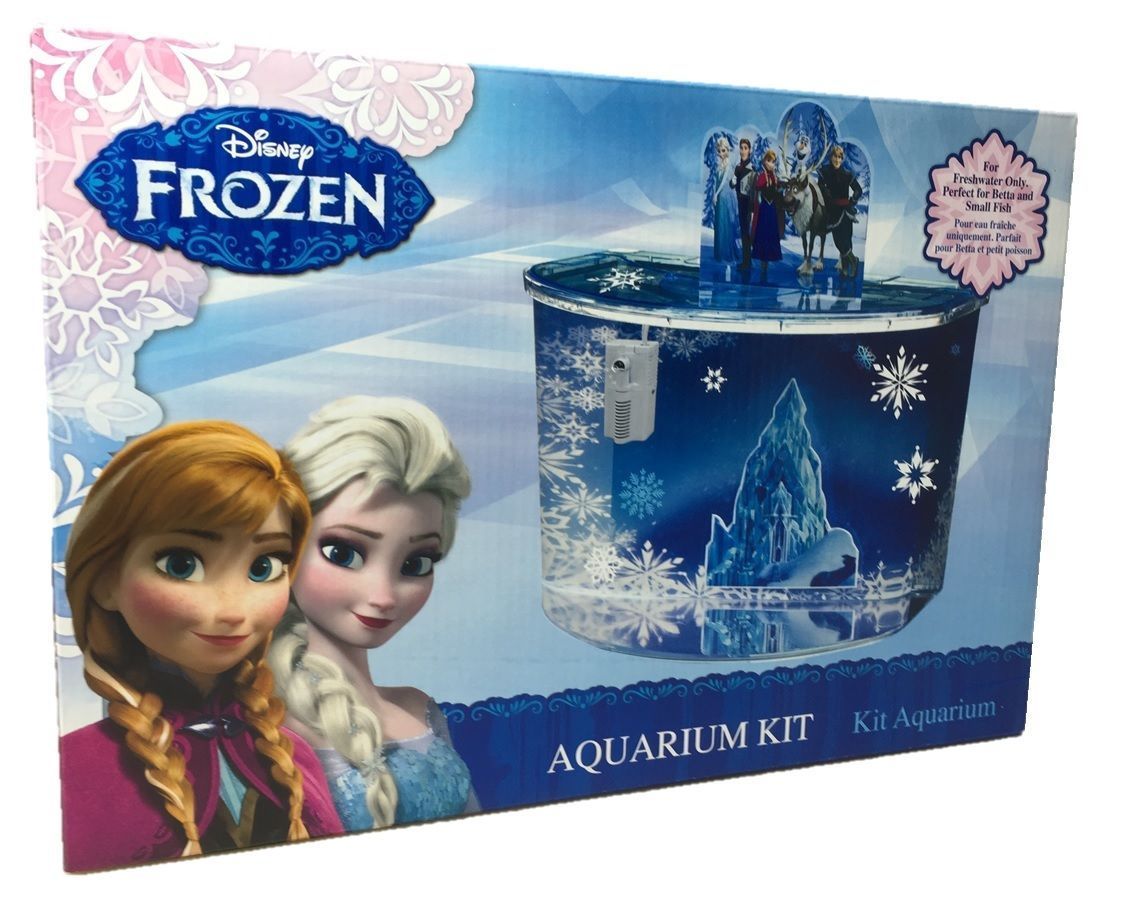 DISNEY FROZEN ELSA ANNA OLAF CASTLE ORNAMENT PENNPLAX AQUARIUM FISH