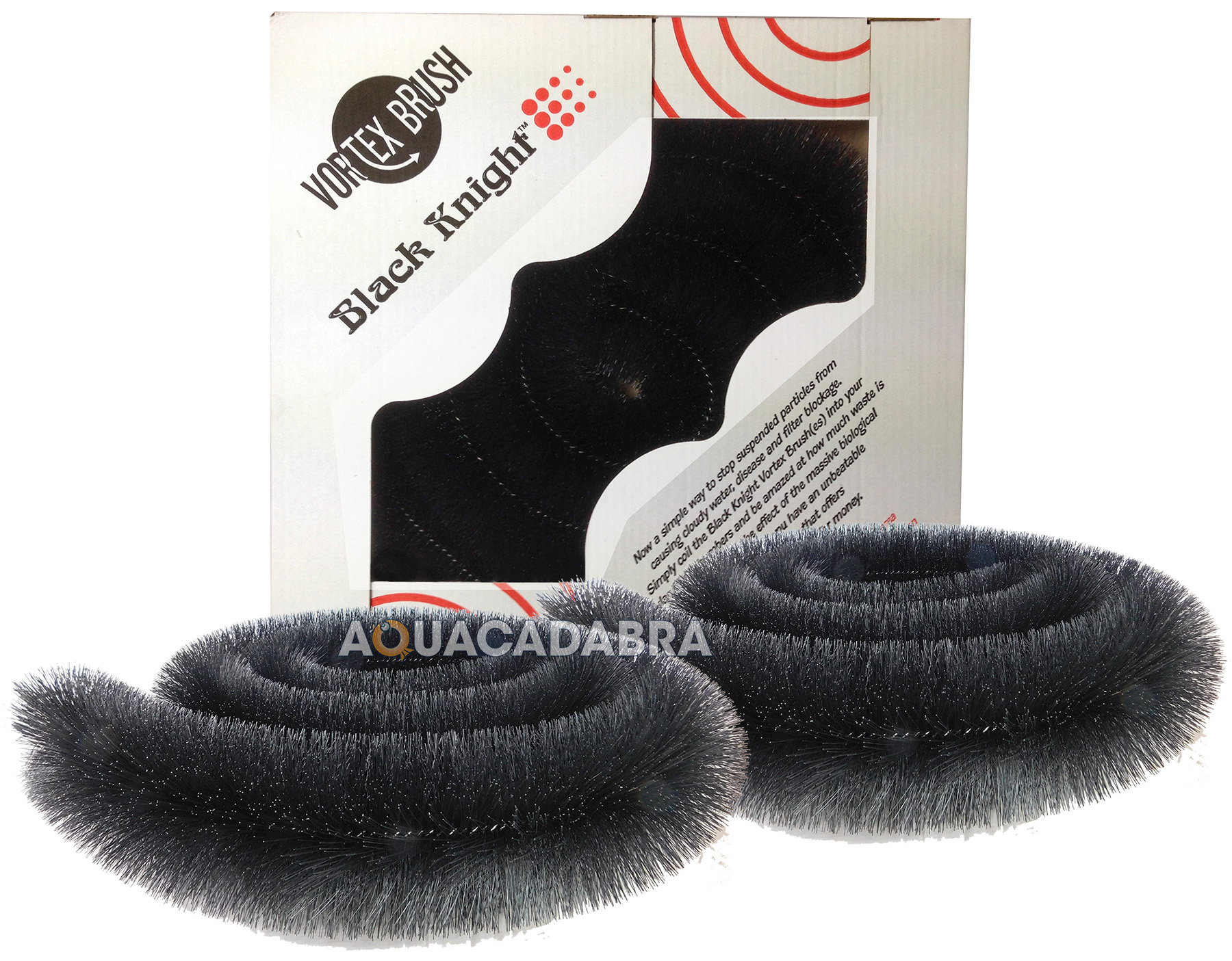 2 X GENUINE BLACK KNIGHT VORTEX FILTER BRUSH KOI FISH POND MULTI