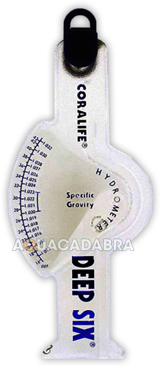 CORALIFE DEEP SIX HYDROMETER MARINE REEF SALT SALINITY GRAVITY TEST