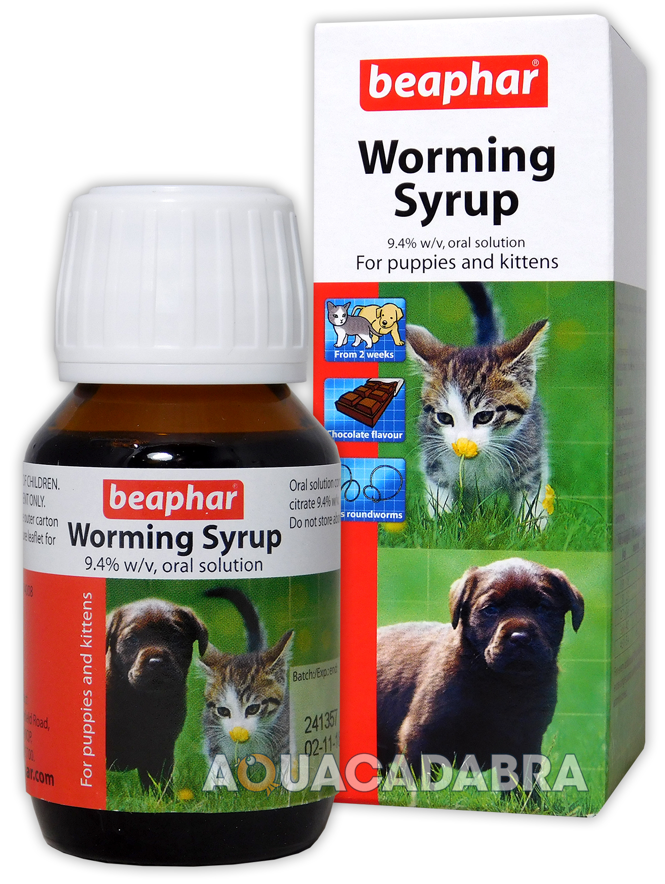 BEAPHAR WORMING SYRUP FOR PUPPIES & KITTENS DOG CAT PET