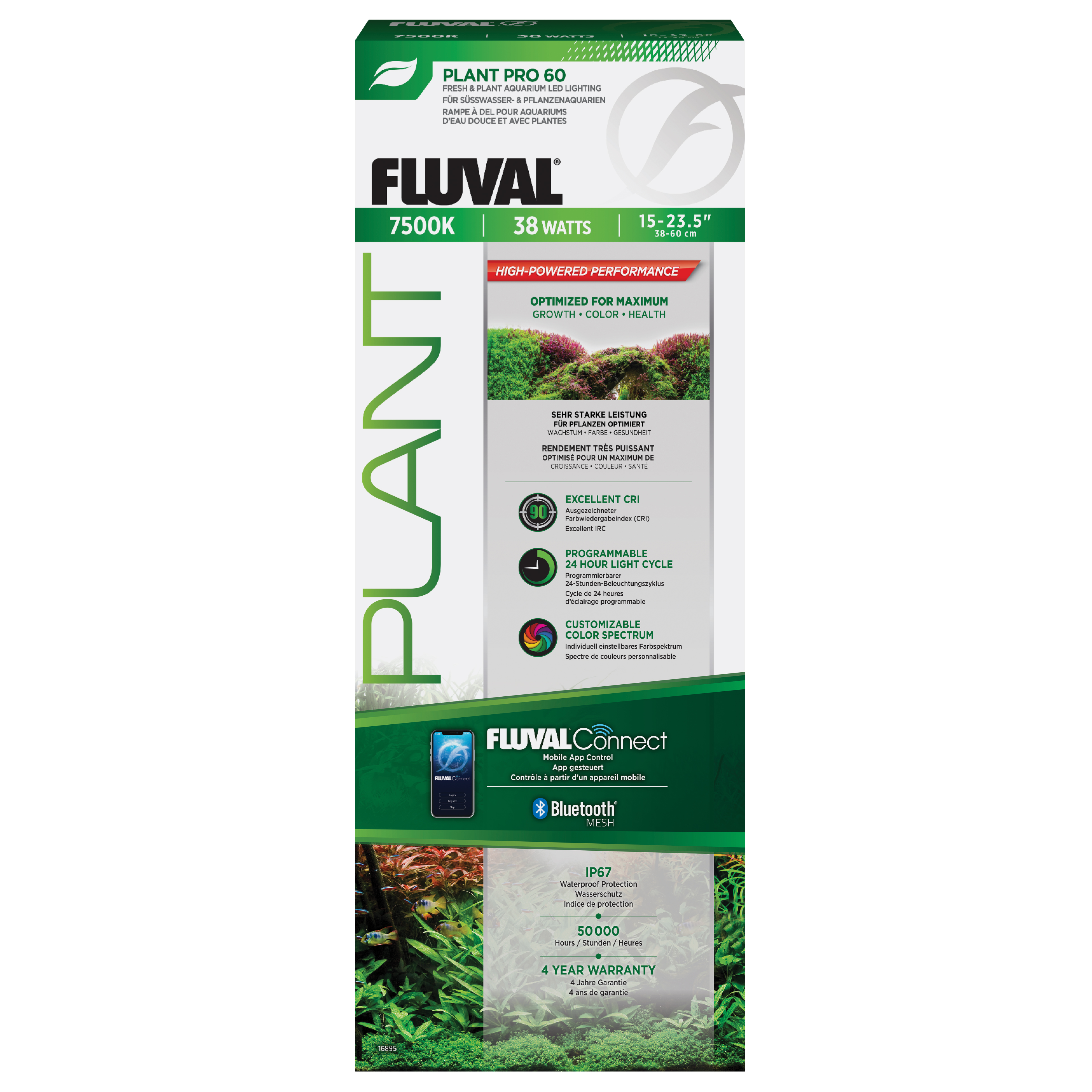 Fluval LED Plant Pro 4.0 Leuchteinheiten Aquarium Aquarium Pflanzen Blitz - Bild 11 von 14