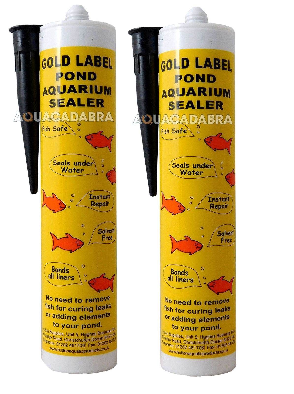 Gold Label 2x Black Underwater 290ml Leak Repair Garden Fish Pond Gold Label 2x Black Underwater 290ml Leak Repair Garden Fish Pond Liner Sealant