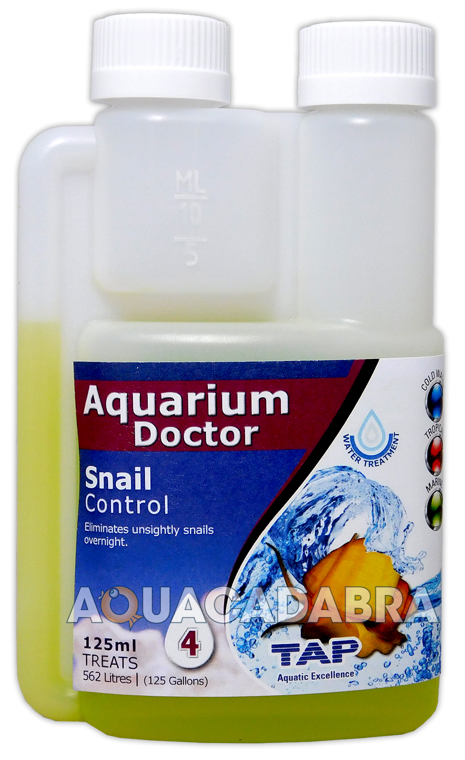 TAP AQUARIUM DOCTOR SNAIL CONTROL 125ml REMOVER TROPICAL COLDWATER FISH
