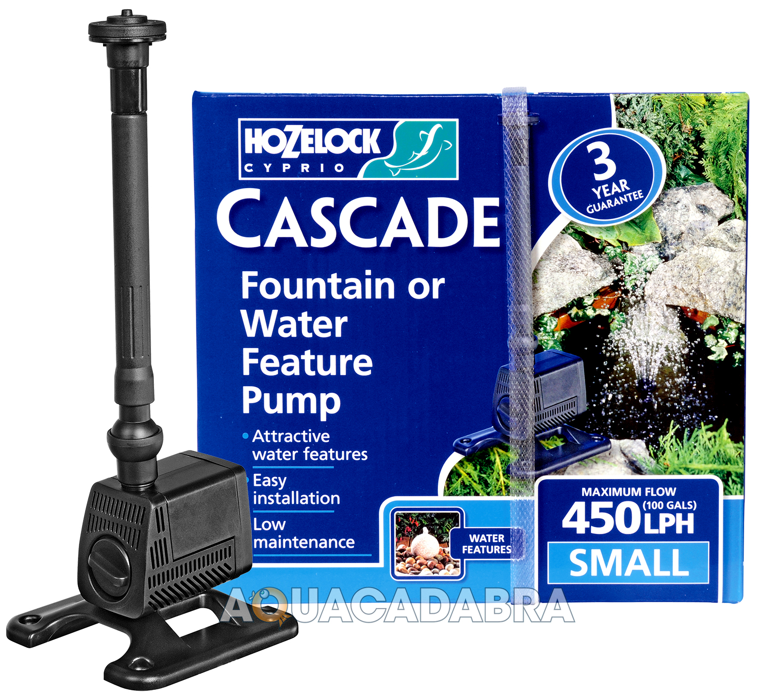 HOZELOCK CASCADE GARDEN FISH POND FOUNTAIN WATERFALL PUMP 450 700 1500