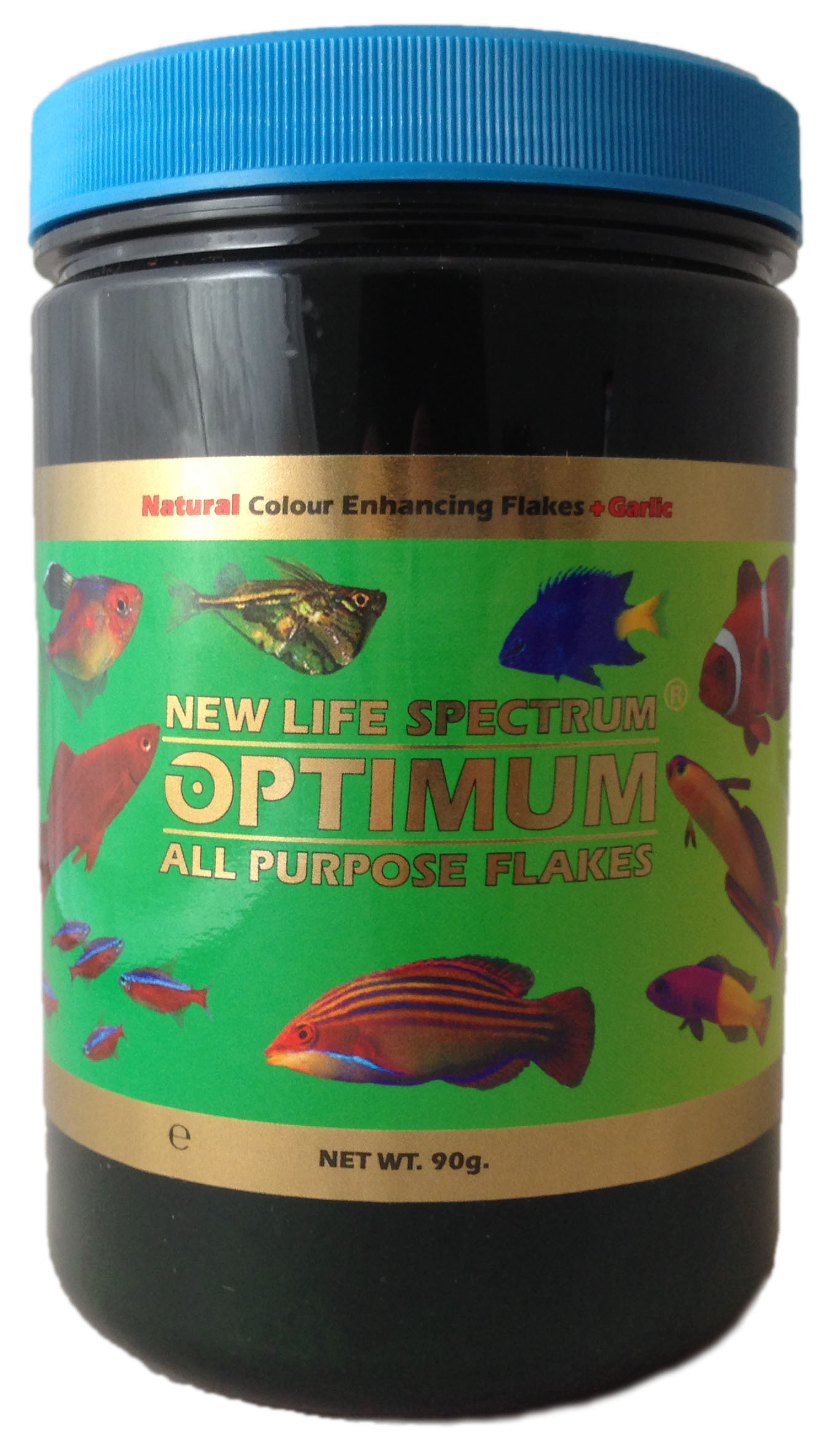 NEW LIFE SPECTRUM OPTIMUM 90G ALL PURPOSE FLAKE FISH FOOD TROPICAL REEF