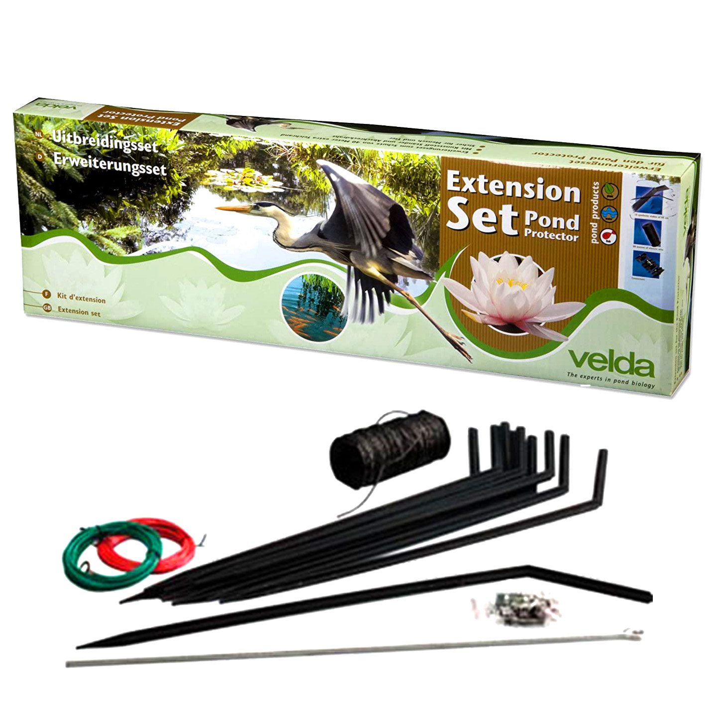 VELDA POND PROTECTOR WIRE EXTENSION KIT SET ELECTRIC FENCE HERON