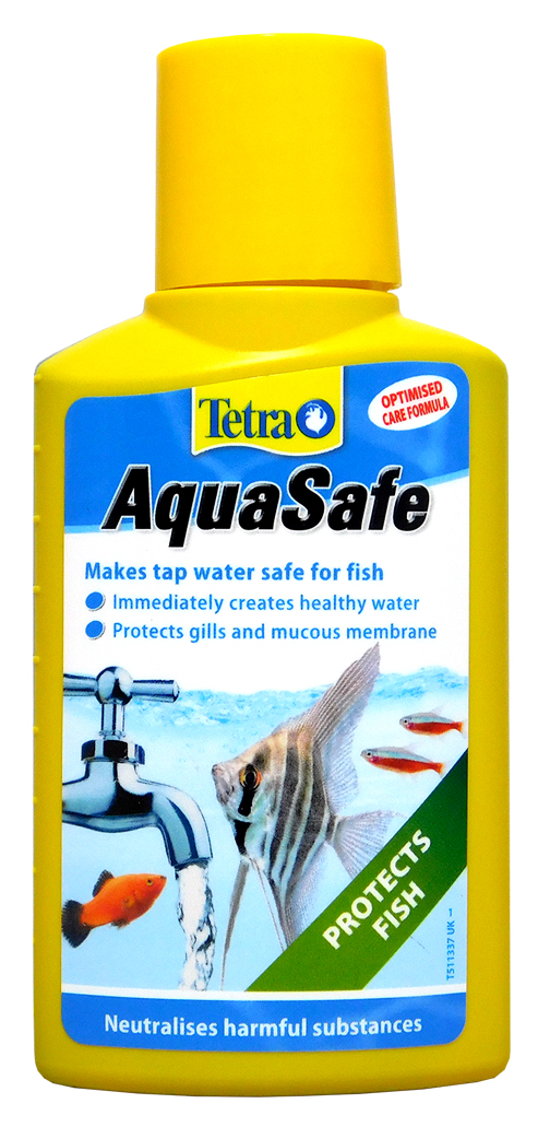 TETRA AQUASAFE 100ML 250ML 500ML 5L 5 LITRE FISH TANK TAP SAFE WATER ...