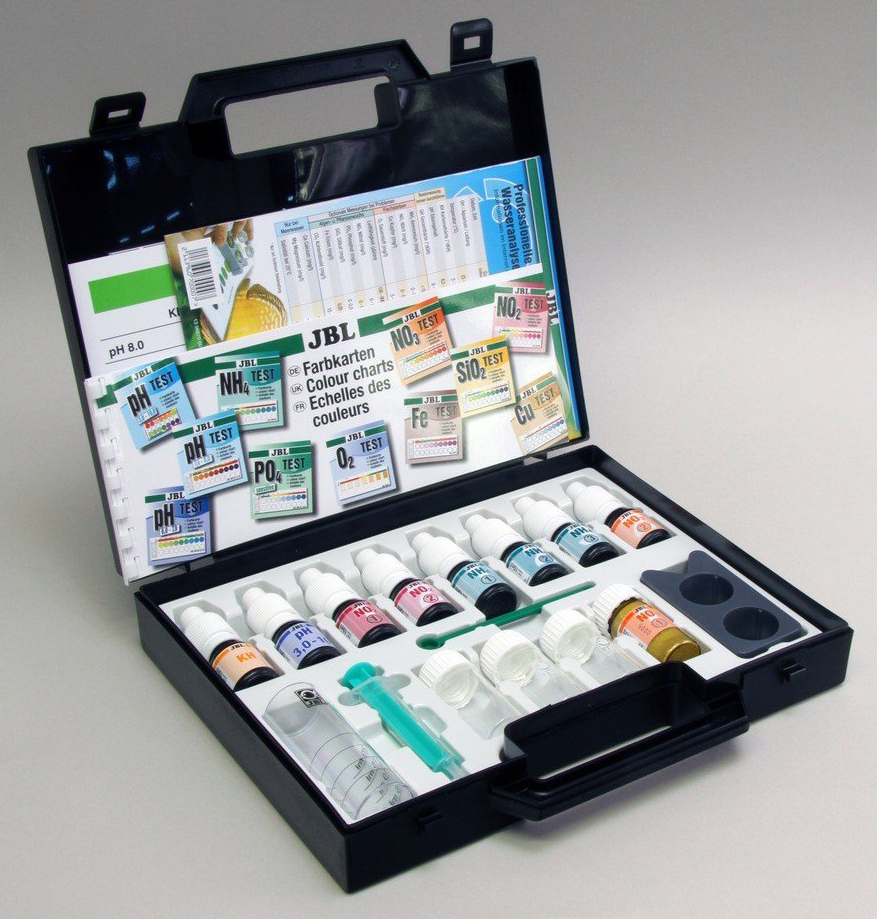 JBL CombiSet Marine Aquarium Test Kit pH, KH, NH4, NO2, NO3, PO4 Combi