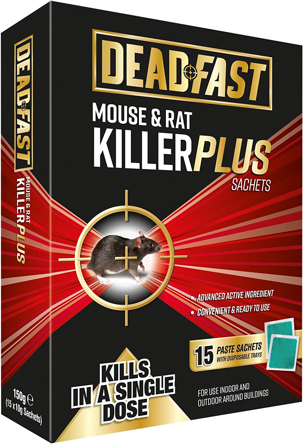 Deadfast Mouse And Rat Killer Sachets Blocks Bait Station Traps Rodent