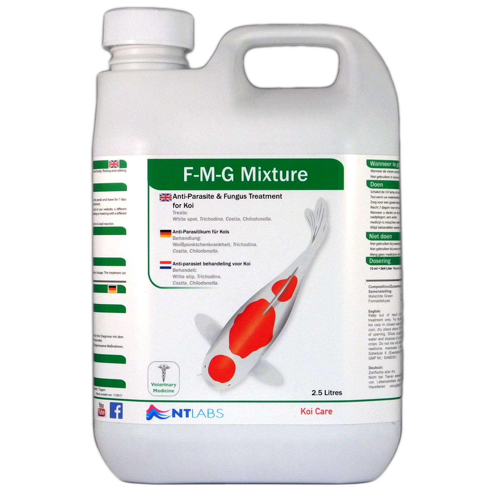 NT LABS KOI CARE FMG MIXTURE GARDEN FISH POND TREATMENT ANTI PARASITE