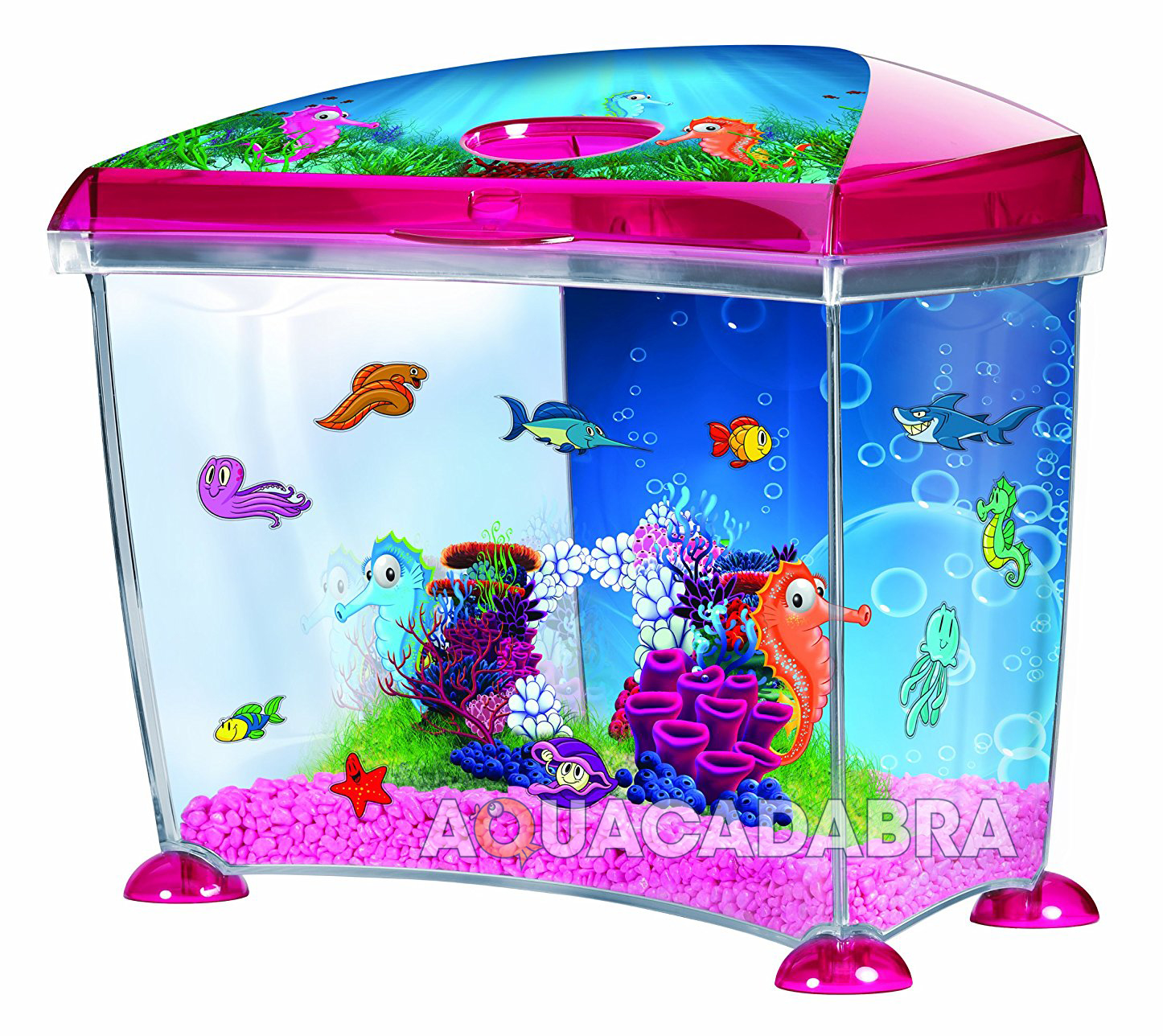 MARINA SEAHORSE 14L AQUARIUM KIT FUN SCENE FILTER NUTRAFIN PLASTIC FISH