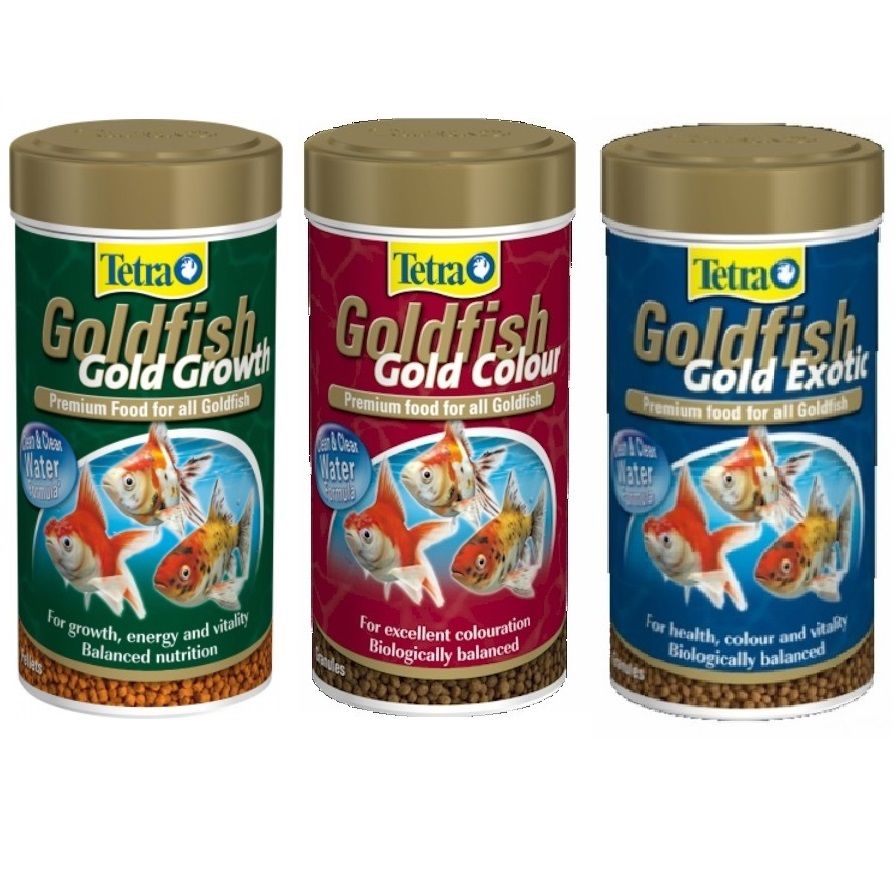 Details About Tetra Goldfish Gold Colour Growth Exotic Fish Food Tank Aquarium Pellet Granules