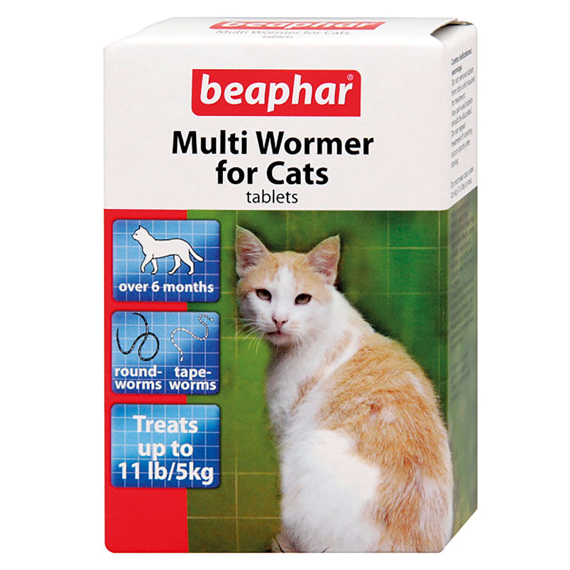 Beaphar Multiwormer Cat Kitten Wormer 12 Tablet Round Tape Worm Treatment 5021284472012 eBay