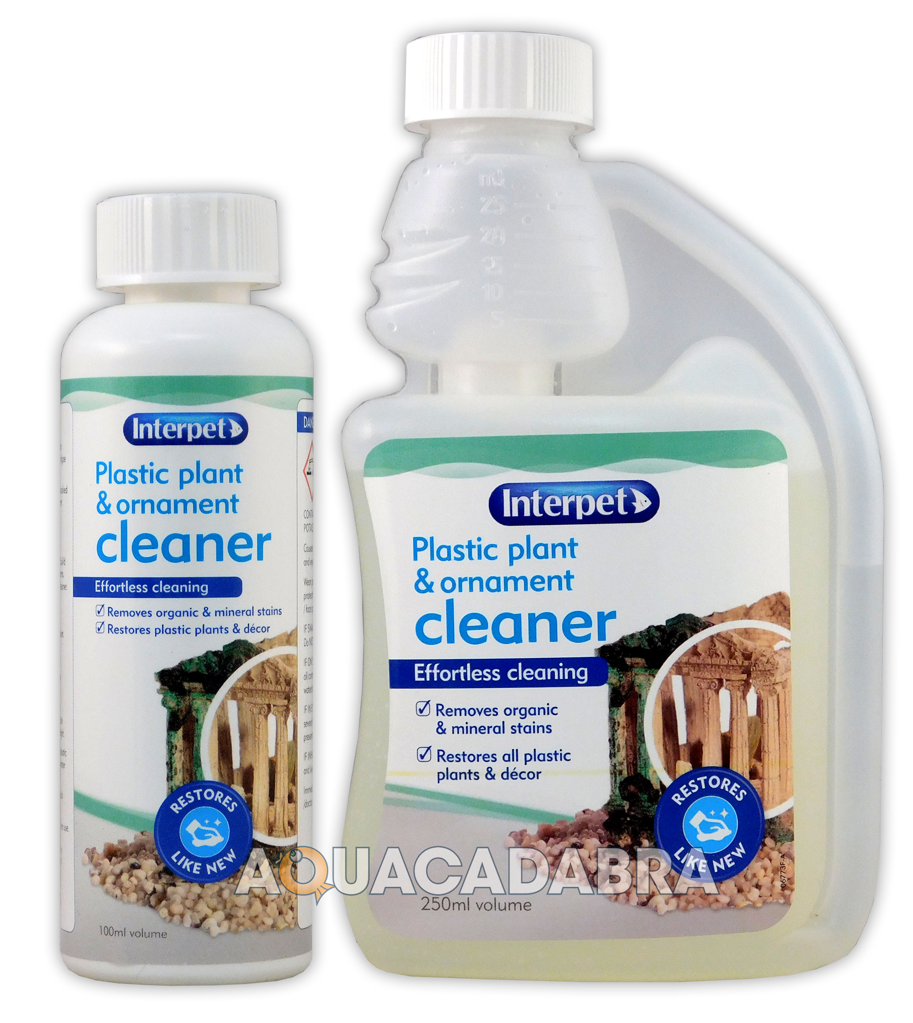INTERPET PLASTIC PLANT & ORNAMENT 100ml 250ml CLEANER DECOR CLEAN TANK AQUARIUM eBay