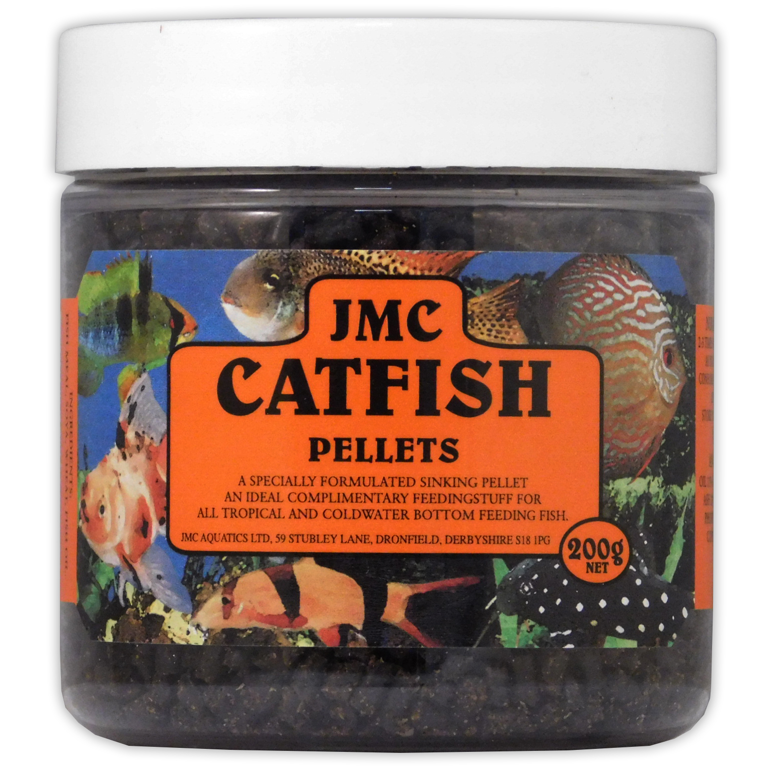 JMC CATFISH SINKING PELLETS 100g 200g 400g 850g FOOD TROPICAL COLDWATER
