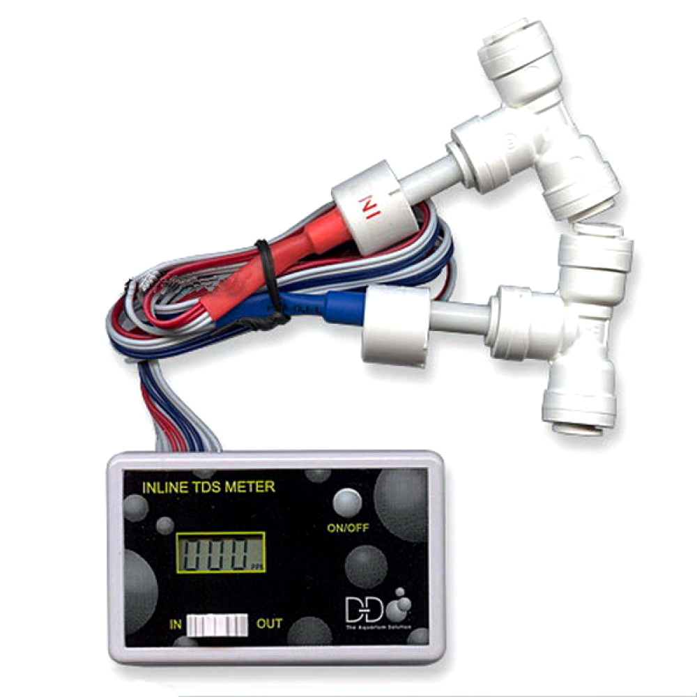 D-D INLINE TDS METER MONITOR RO TESTER REVERSE OSMOSIS MARINE AQUARIUM ...